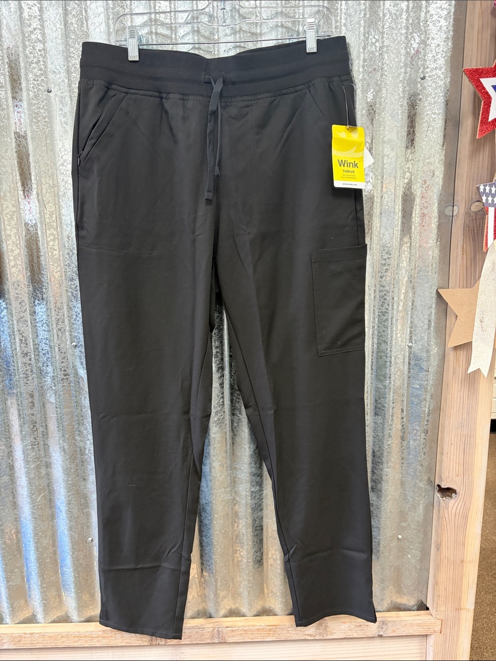 Women’s Wink Black Straight Leg Scrub Pant